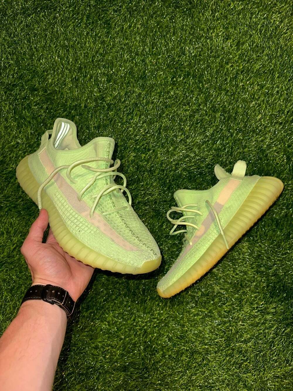 Adidas Yeezy Boost 350 V2 Glow EG5293 Neon Green Sneakers